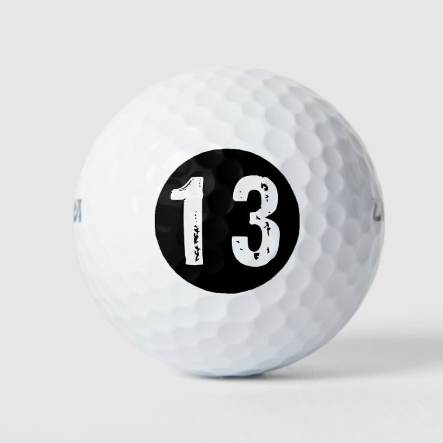 Pelotas De Golf Número deportivo 13 (Anverso)