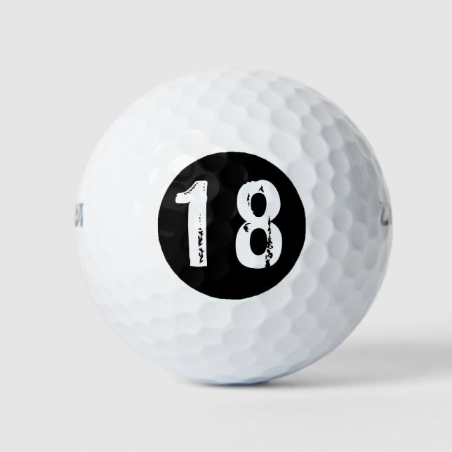 Pelotas De Golf Número deportivo 18 (Anverso)
