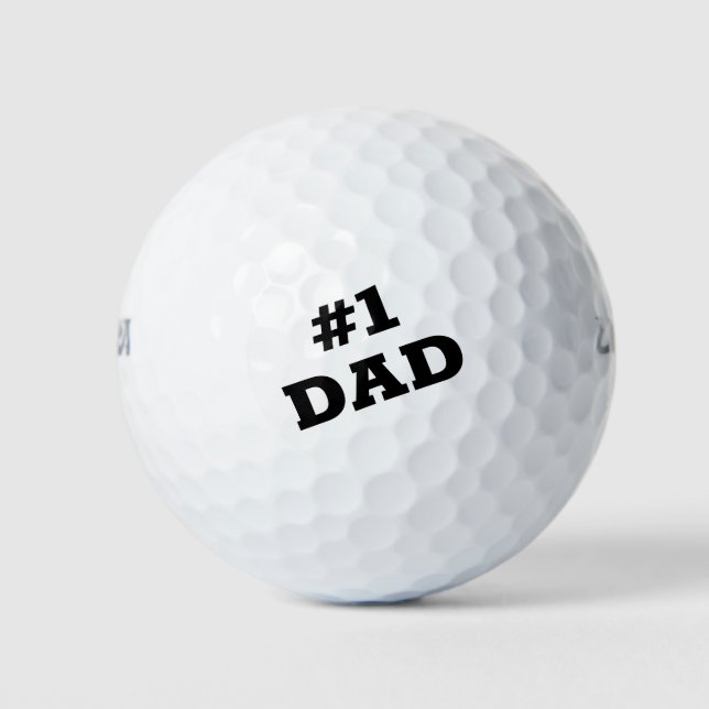 Pelotas De Golf Número uno de papá (Anverso)