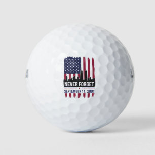 Pelotas De Golf Nunca Olvides el Día Memorial del 11 de Septiembre