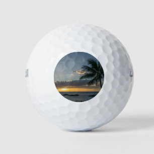 Pelotas De Golf Oahu, puesta de sol en Hawaii