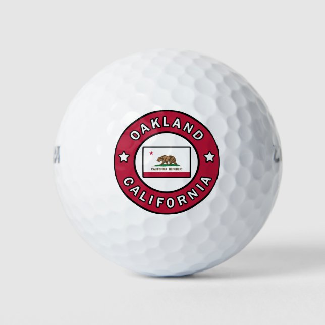 Pelotas De Golf Oakland California (Anverso)