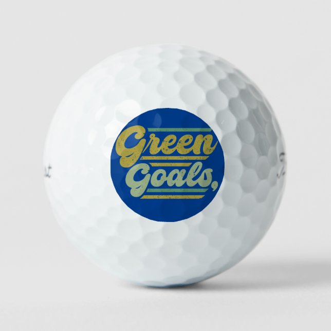 Pelotas De Golf Objetivos verdes (Anverso)