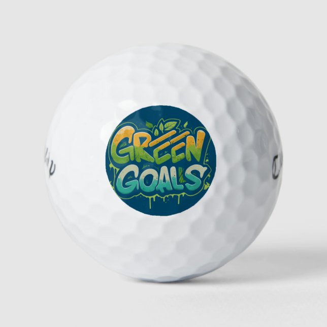Pelotas De Golf Objetivos verdes (Anverso)