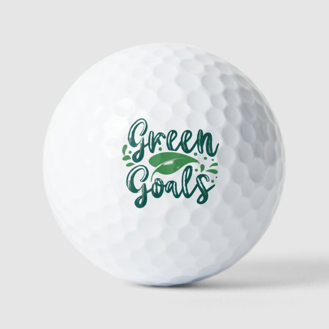 Pelotas De Golf Objetivos verdes (Anverso)