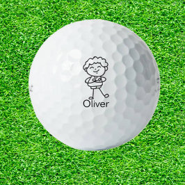 Pelotas De Golf Obra de arte moderna del doodle