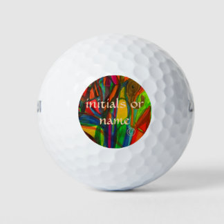 Pelotas De Golf Obra de arte original dibujada a mano.