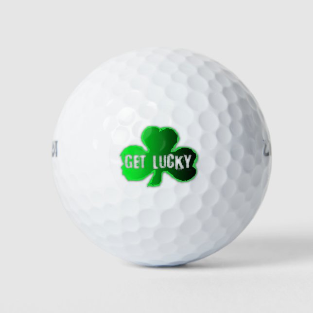 Pelotas De Golf Obtén el Lucky St Patrick'day Golf Ball (Anverso)