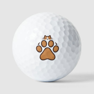 Pelotas De Golf Ocultación de gato en papel - Ilustracion