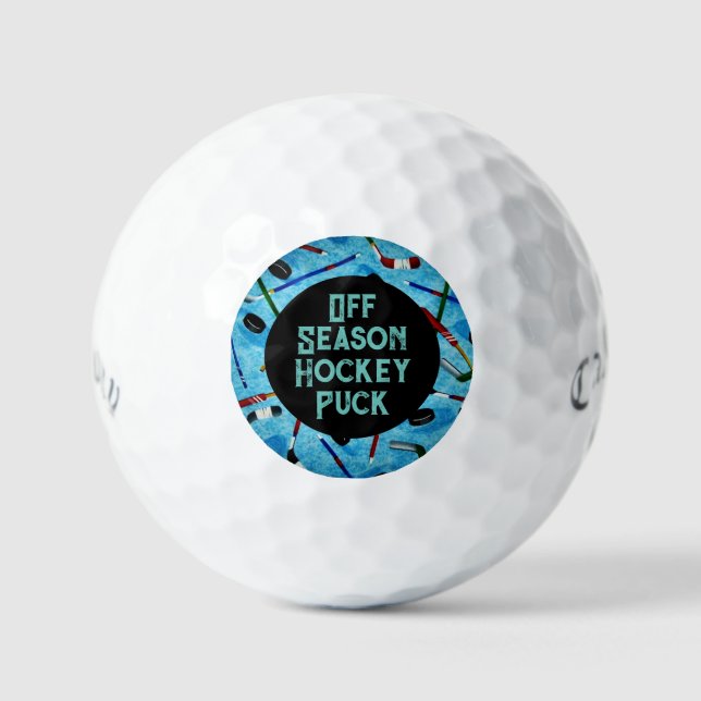 Pelotas De Golf Off Season Hockey Puck (Anverso)
