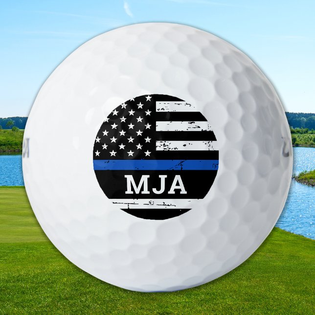 Pelotas De Golf Oficial de policía Personalizado Monograma Línea A (Subido por el creador)
