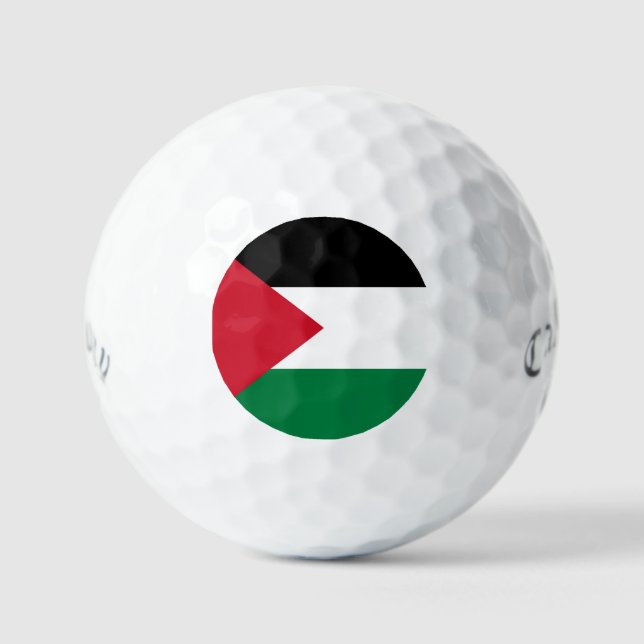 Pelotas De Golf oficialmente bandera del Estado de Palestina (Anverso)