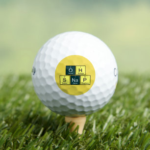 Pelotas De Golf Oh Snap Funny Element Chemistry Teachist Chemist