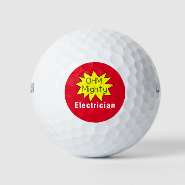 Pelotas De Golf Ohm Mighty Electrician (Anverso)