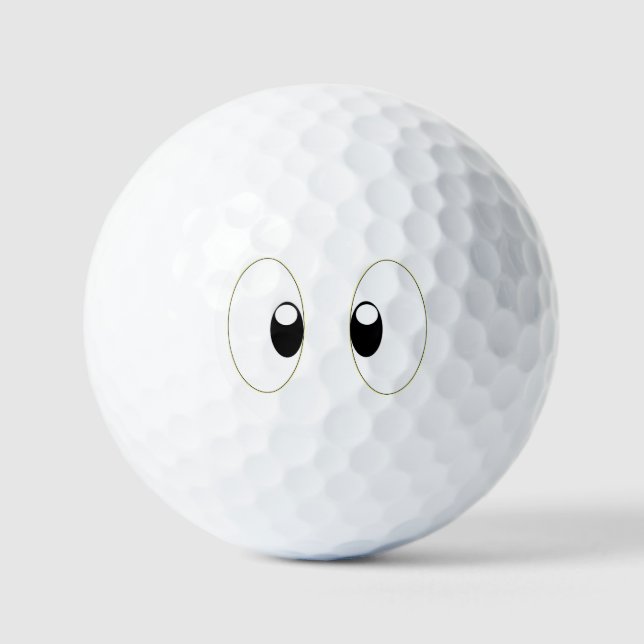 PELOTAS DE GOLF OJOS DE DIBUJOS ANIMADOS (Anverso)