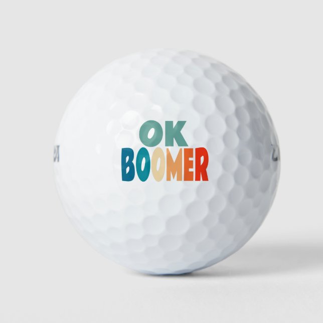 Pelotas De Golf Ok Boomer (Anverso)