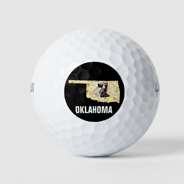 PELOTAS DE GOLF ¡OKLAHOMA SUEÑO! (Anverso)