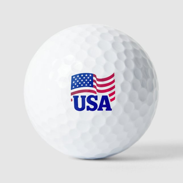 Pelotas De Golf Ola de Unidad de Estados Unidos (Anverso)