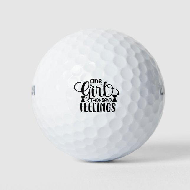 Pelotas De Golf One girl thousand feelings Joke (Anverso)