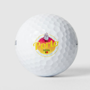Pelotas De Golf Oporto en Portugal barco Retro Sunset Vintage