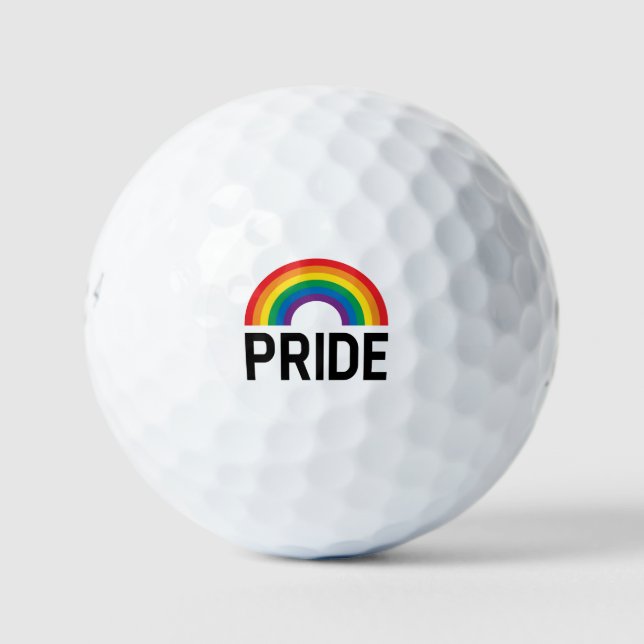 Pelotas De Golf Orgullo arcoiris (Anverso)
