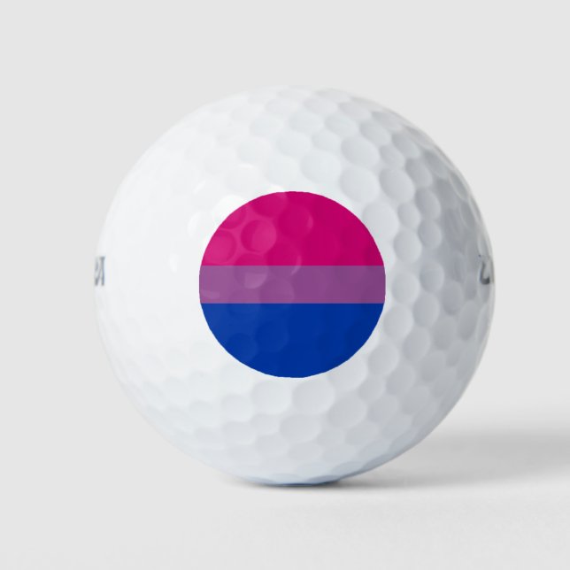Pelotas De Golf Orgullo bisexual (Anverso)