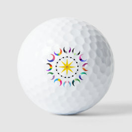 Pelotas De Golf Orgullo de la Media Luna Queer