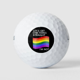 Pelotas De Golf Orgullo gay, no soy directo