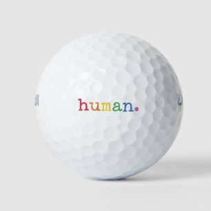 Pelotas De Golf Orgullo Humano LGBT Arcoíris Igualdad LGBTQ