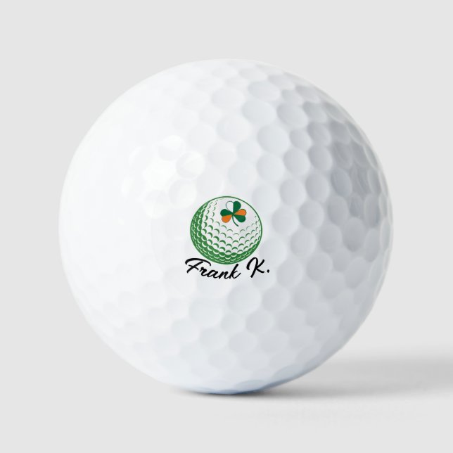 Pelotas de Golf Orgullo Irlandés - Diseño de Bande (Anverso)