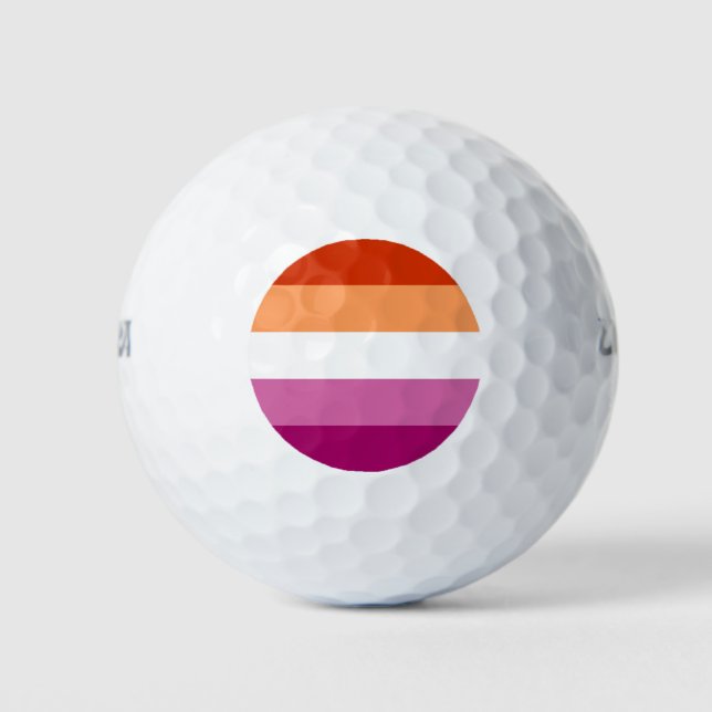 Pelotas De Golf Orgullo lésbico (Anverso)