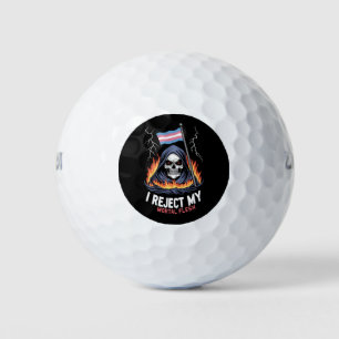 Pelotas De Golf Orgullo LGBT Transgénero Rechazo Mi Carne Mortal