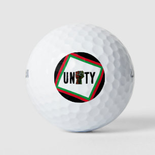 Pelotas De Golf orgullo negro bandera panafricana roja verde puño
