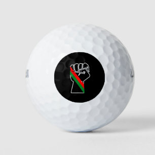 Pelotas De Golf orgullo negro bandera panafricana roja verde puño