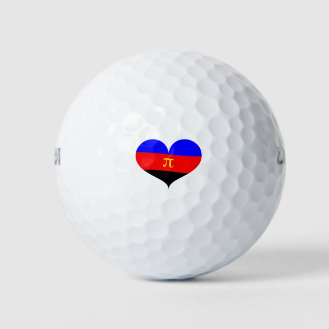 Pelotas De Golf Orgullo poliamoroso (Anverso)