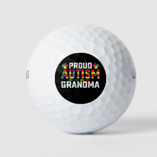 Pelotas De Golf Orgullosa autismo Abuela Conciencia Familia Autist