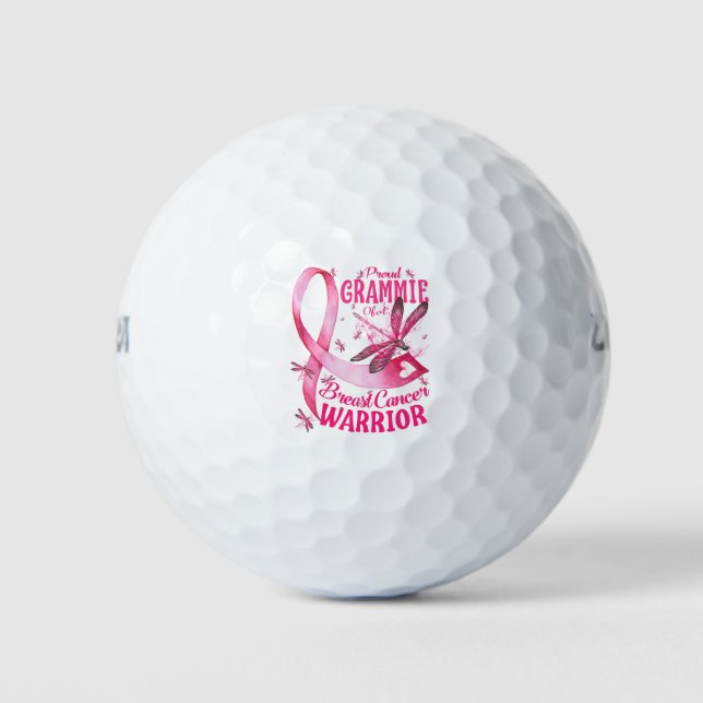 Pelotas De Golf Orgullosa Grammía De Conciencia De Guerrero Del Cá (Anverso)
