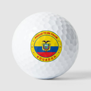 Pelotas De Golf Orgulloso De Ser De Ecuador