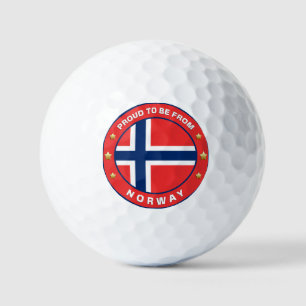 Pelotas De Golf Orgulloso De Ser De Noruega