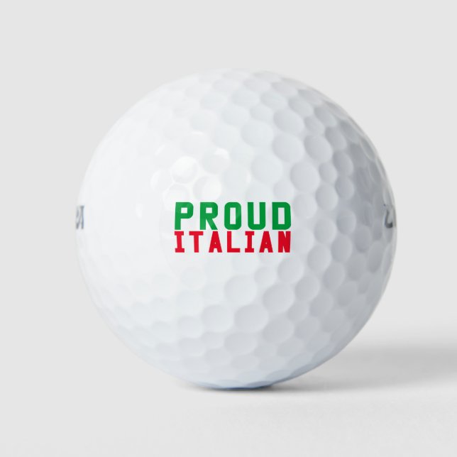 Pelotas De Golf Orgulloso italiano (Anverso)