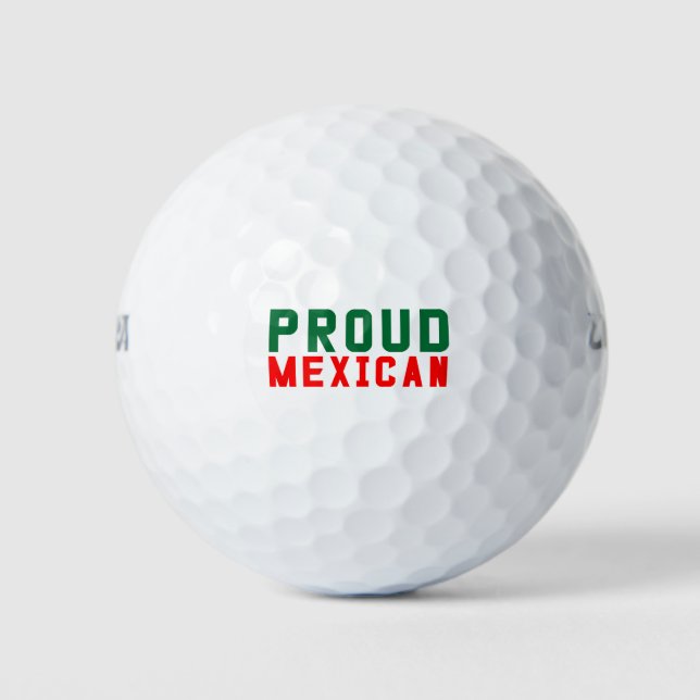 Pelotas De Golf Orgulloso mexicano (Anverso)