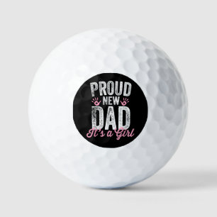 Pelotas De Golf Orgulloso Nuevo Papá Es Una Niña Regalos Padre a s