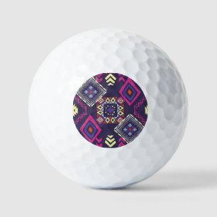 Pelotas De Golf Origen geométrico primitivo, étnico tribal.