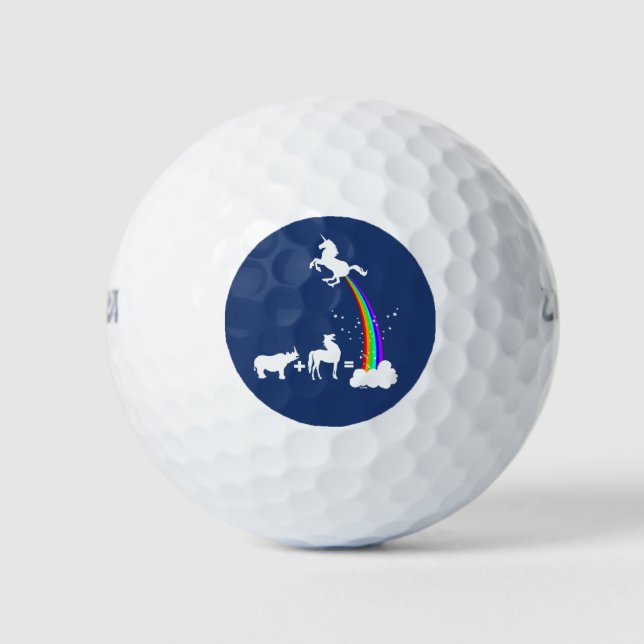Pelotas De Golf Origen unicornio (Anverso)