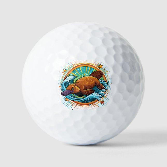 Pelotas De Golf Ornitorrinco (Anverso)