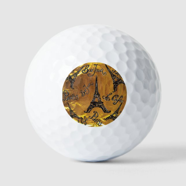 Pelotas De Golf Oro (Anverso)