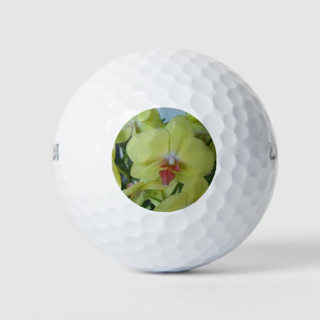 Pelotas De Golf orquídeas amarillas (Anverso)