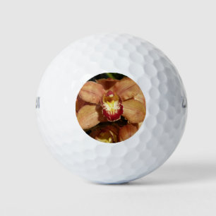 Pelotas De Golf Orquídeas con gotas de lluvia floral
