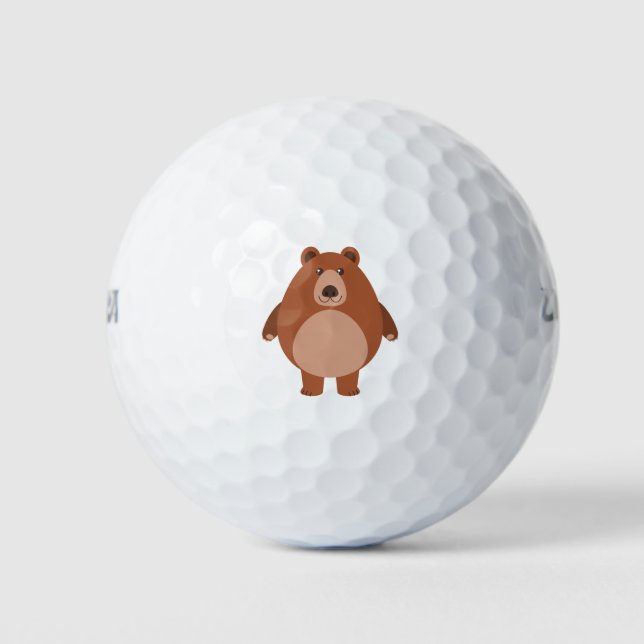 Pelotas De Golf Oso blanco (Anverso)