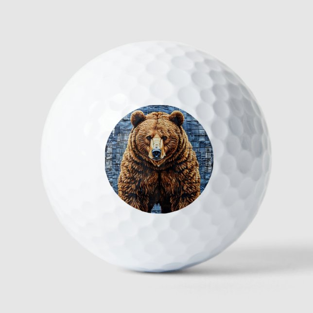 Pelotas De Golf Oso grizzly (Anverso)